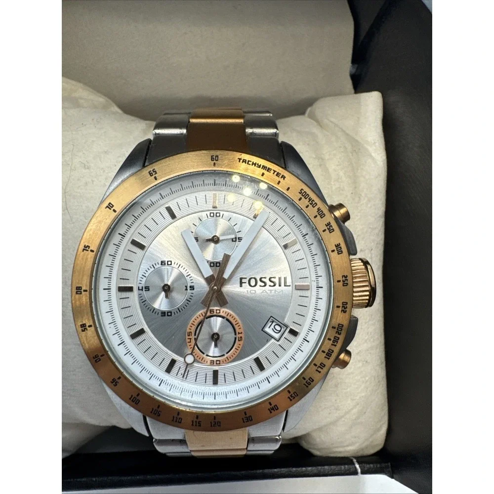 Men's Fossil  Chronograph Gold Tone Steel Watch CH2686